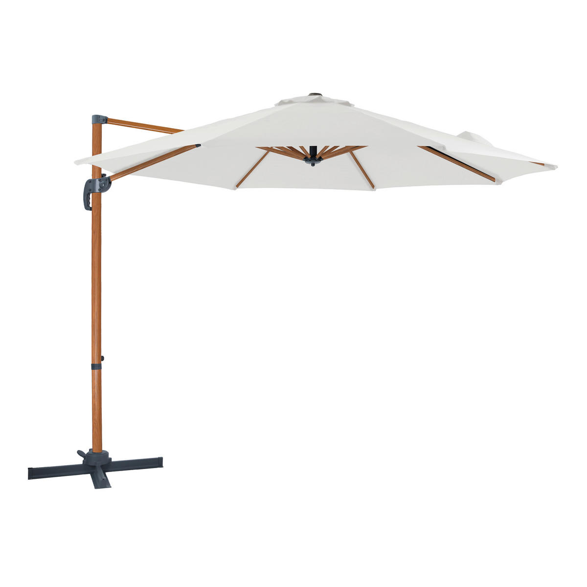 AXI Outdoor Living Ampelschirm Marisol braun Textil B/H/L: ca. 300x235x300 cm Marisol - braun/beige (300,00/300,00/235,00cm) - AXI Outdoor Living