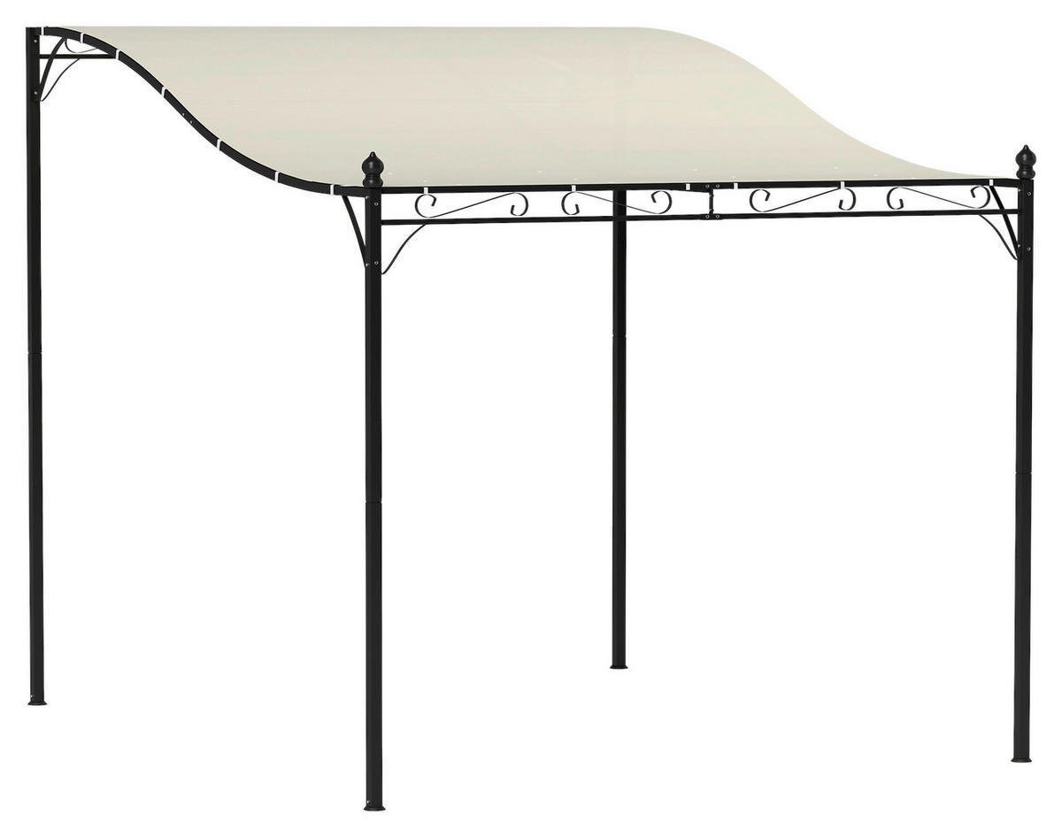 Outsunny Anbaupavillon cremeweiß Metall B/H/L: ca. 298x250x248 cm Anbaupavillon - cremeweiß (248,00/298,00/250,00cm) - Outsunny