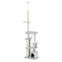 PawHut Kratzbaum grau Polypropylen B/H/L: ca. 40x60x255 cm Kratzbaum - grau (255,00/40,00/60,00cm) - PawHut