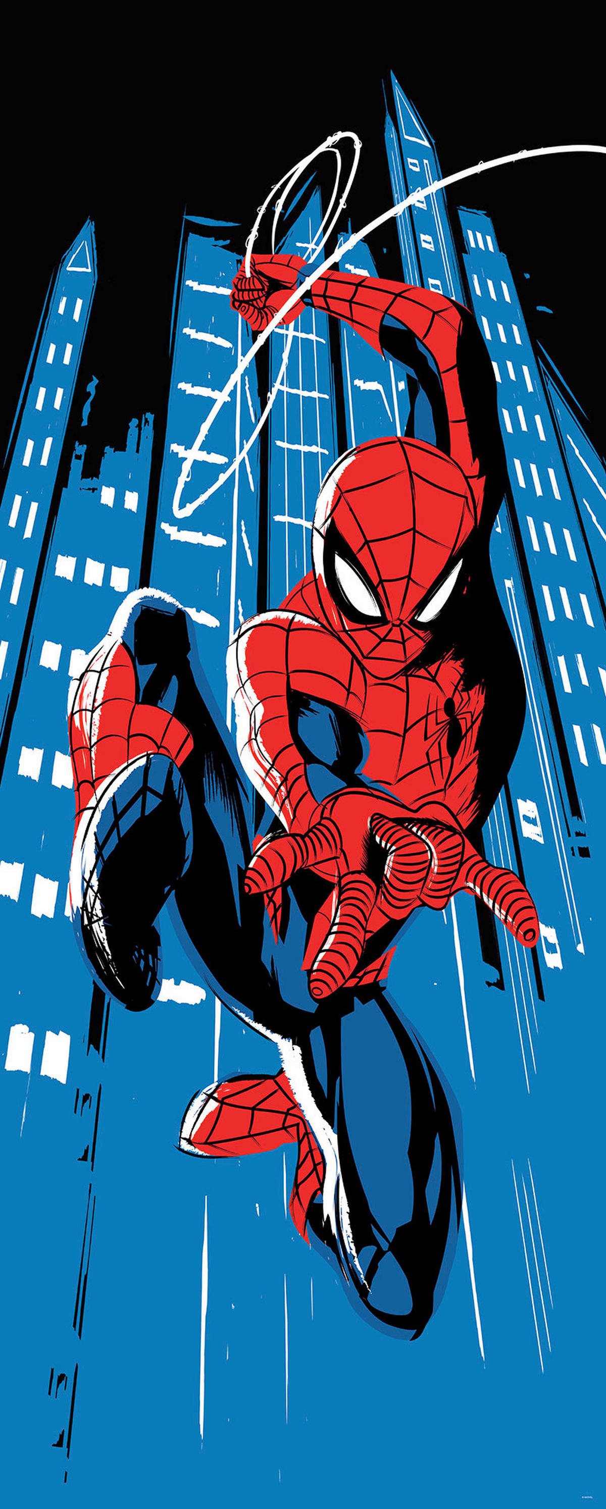 Komar Fototapete pider Man Rooftop Rockin' B/L: ca. 100x250 cm pider Man Rooftop Rockin' - (100,00/250,00cm) - Komar
