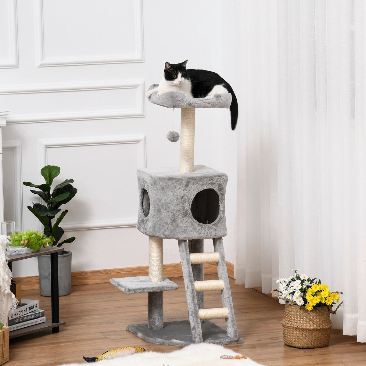 PawHut Katzenbaum Katzenbaum - (40,00/50,00/120,00cm) - PawHut