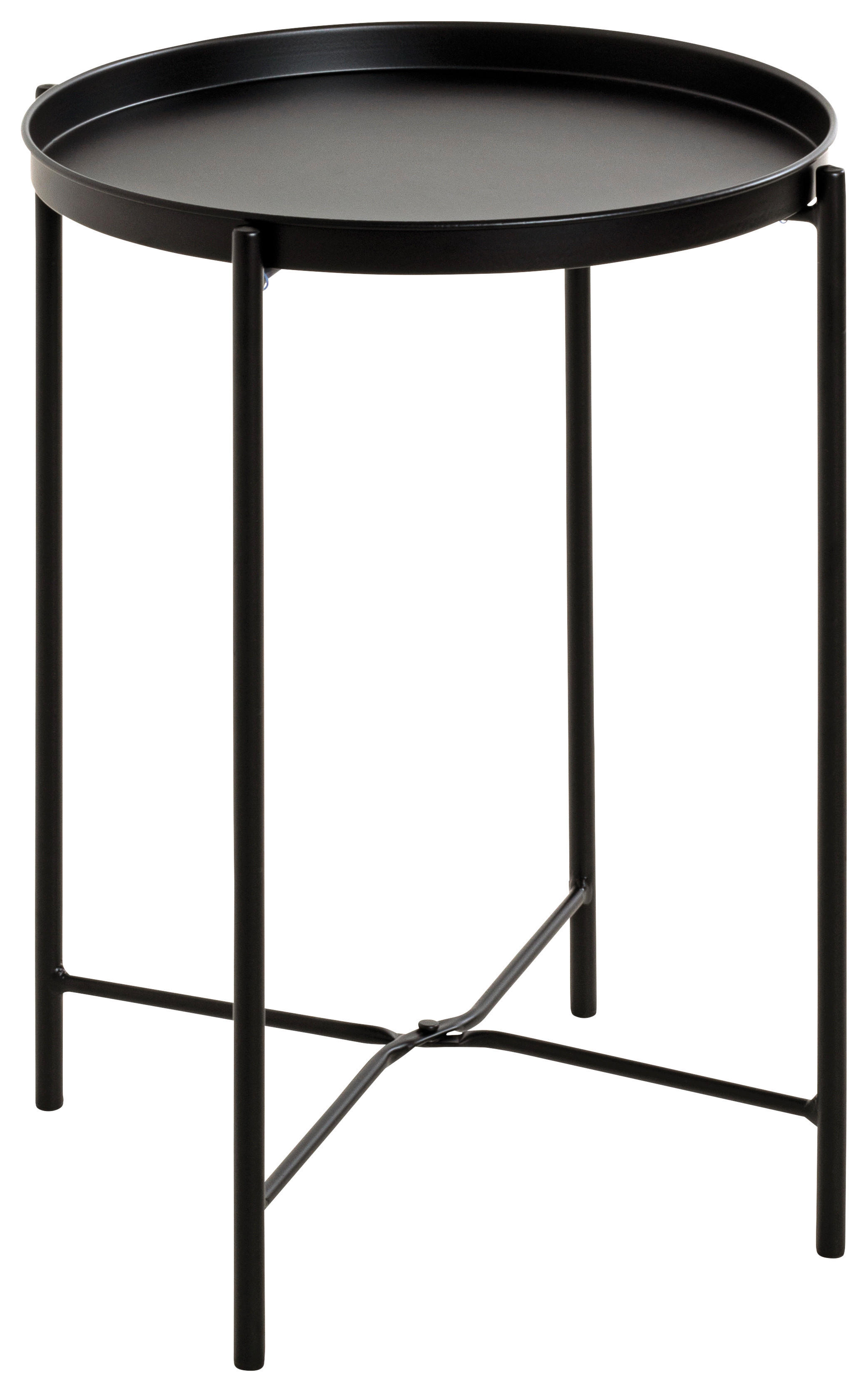 Beistelltisch  schwarz H/D: ca. 50x39 cm Meike_Beistelltisch 25566 - schwarz (39,00/50,00cm)