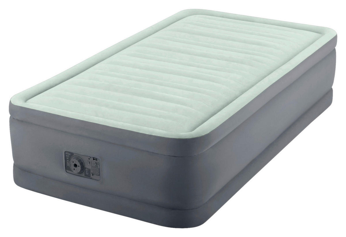 Intex Luftbett hellgrau B/H/L: ca. 99x46x191 cm PremAire Elevated Twin - hellgrau/anthrazit (191,00/99,00/46,00cm) - Intex