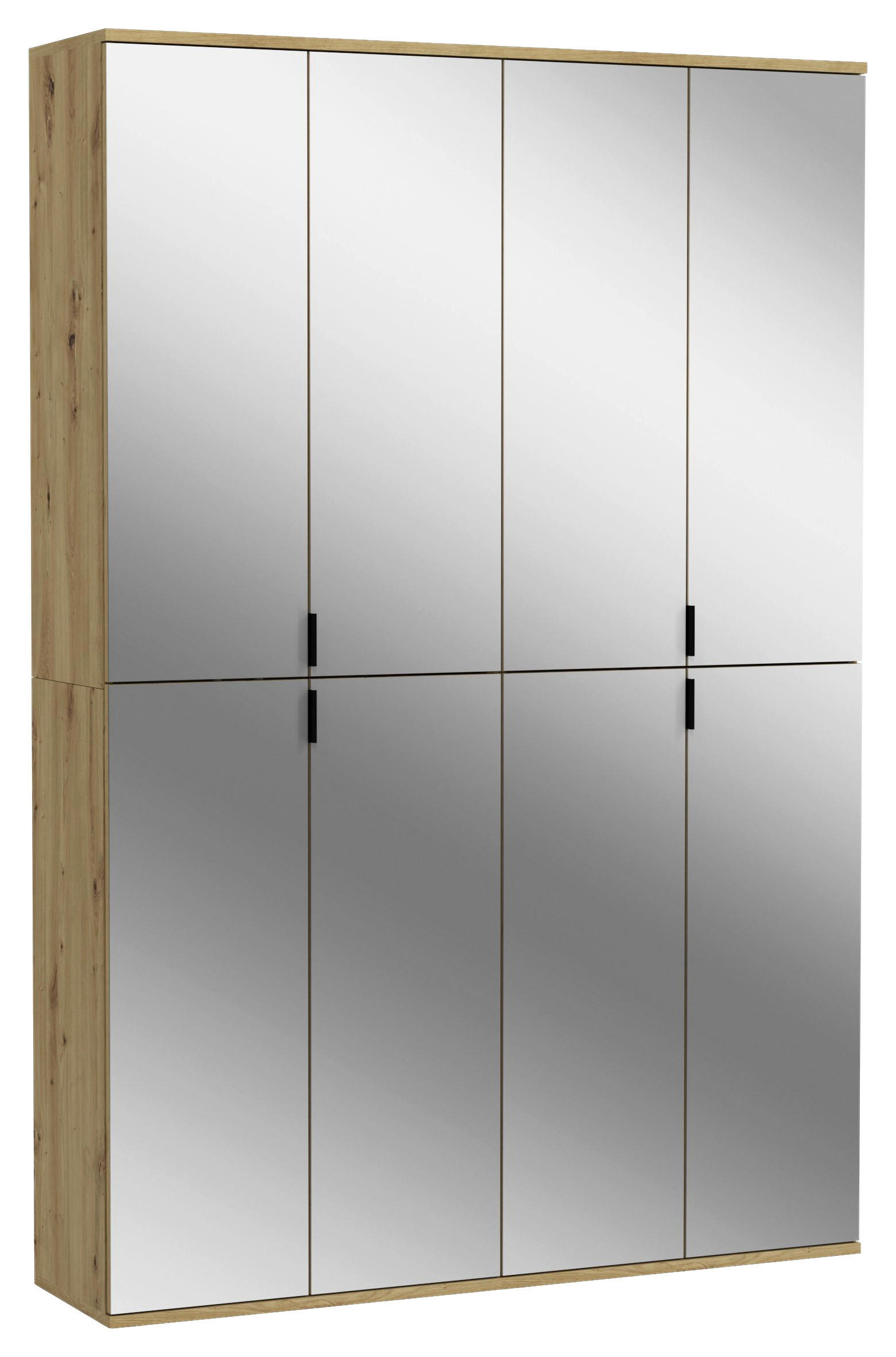 Garderobe PROJEKT Eiche Artisan Nachbildung Spiegel B/H/T: ca. 122x193x34 cm PROJEKT - Eiche (122,00/193,00/34,00cm) - xonox.home