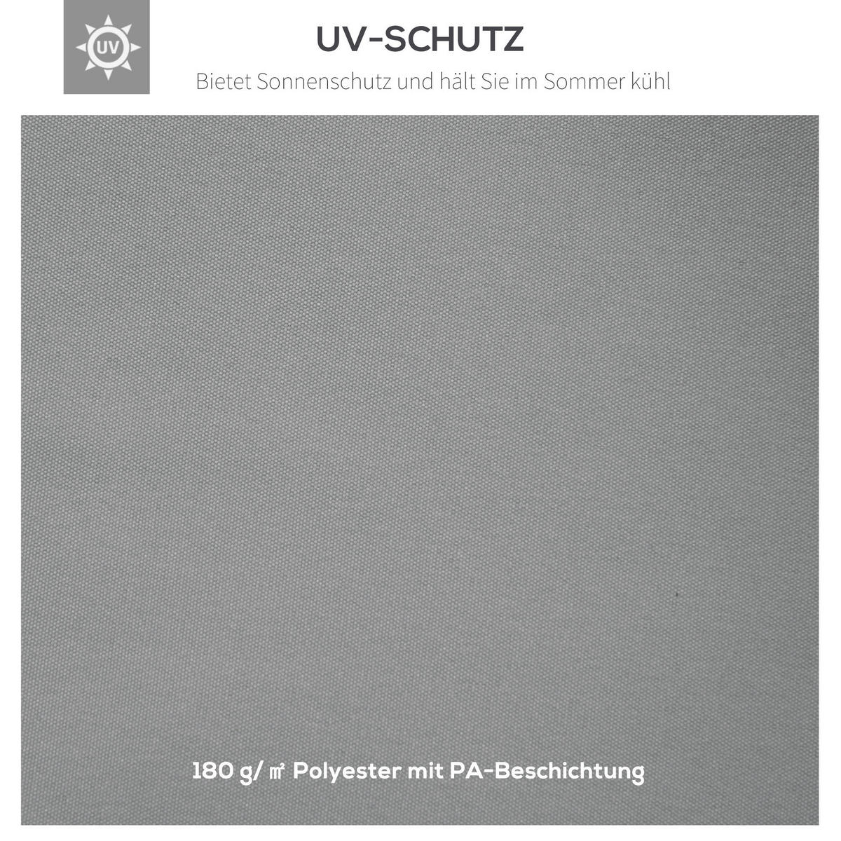 Outsunny Ersatzdach für Pavillon Ersatzdach_für_Pavillon - hellgrau (300,00/400,00/20,00cm) - Outsunny