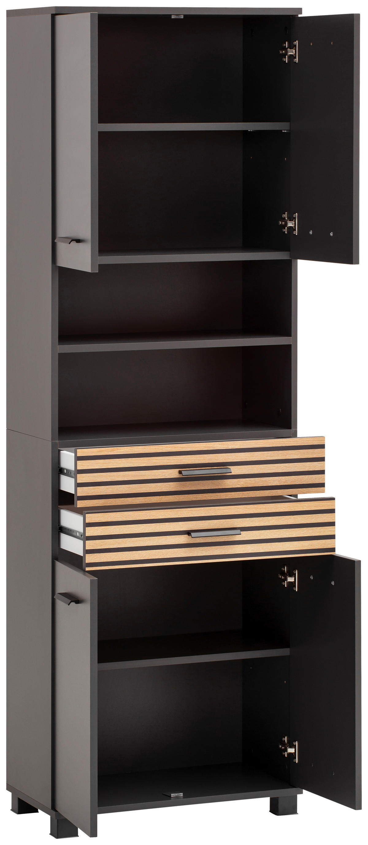 Hochschrank Katta anthrazit B/H/T: ca. 59,8x180,9x32,6 cm Katta - anthrazit (59,80/180,90/32,60cm) - Schildmeyer