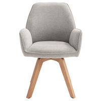 Stuhl TONY Eiche grau Holz Stoff B/H/T: ca. 57x89x61 cm TONY - Eiche/grau (57,00/89,00/61,00cm) - byLIVING