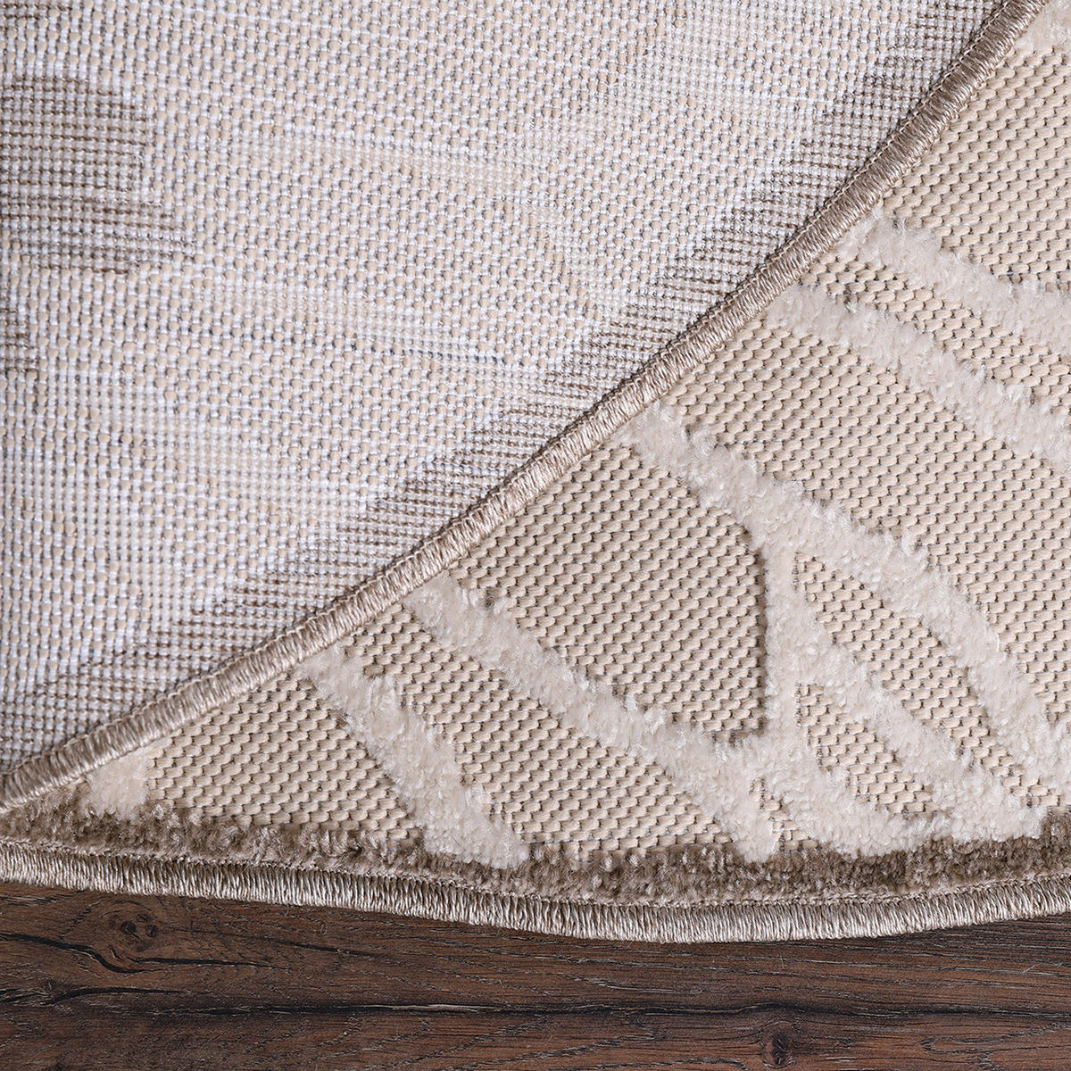 Sanat Outdoorteppich FLORAL creme B/L: ca. 150x150 cm FLORAL - creme (150,00/150,00cm) - Sanat