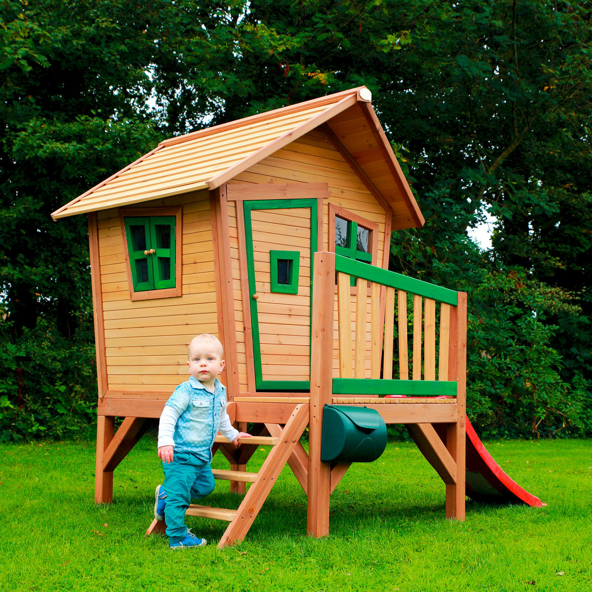 AXI Spielhaus Robin multicolor B/H/T: ca. 264x203x177 cm Robin - multicolor (264,00/203,00/177,00cm) - AXI