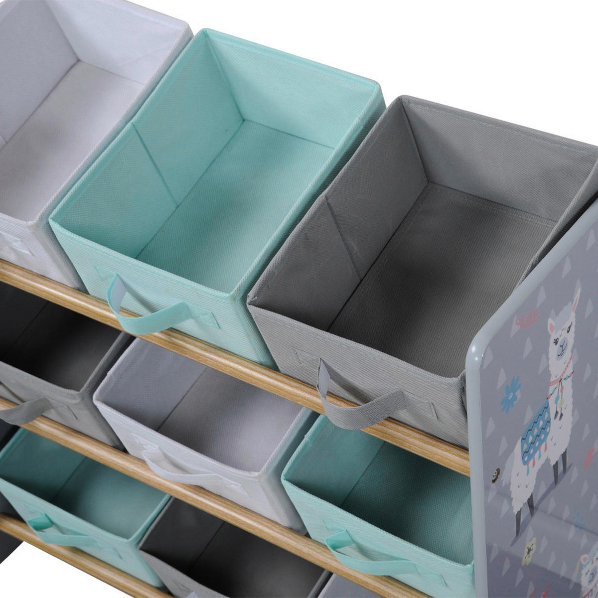 Kesper Aufbewahrungsregal Alpaka multicolor Holz B/H/T: ca. 65x60x30 cm Alpaka - multicolor (65,00/60,00/30,00cm) - Kesper