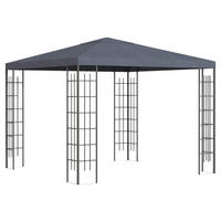 Outsunny Pavillon grau Stahl B/H/L: ca. 295x255x295 cm Pavillon - grau (295,00/295,00/255,00cm) - Outsunny