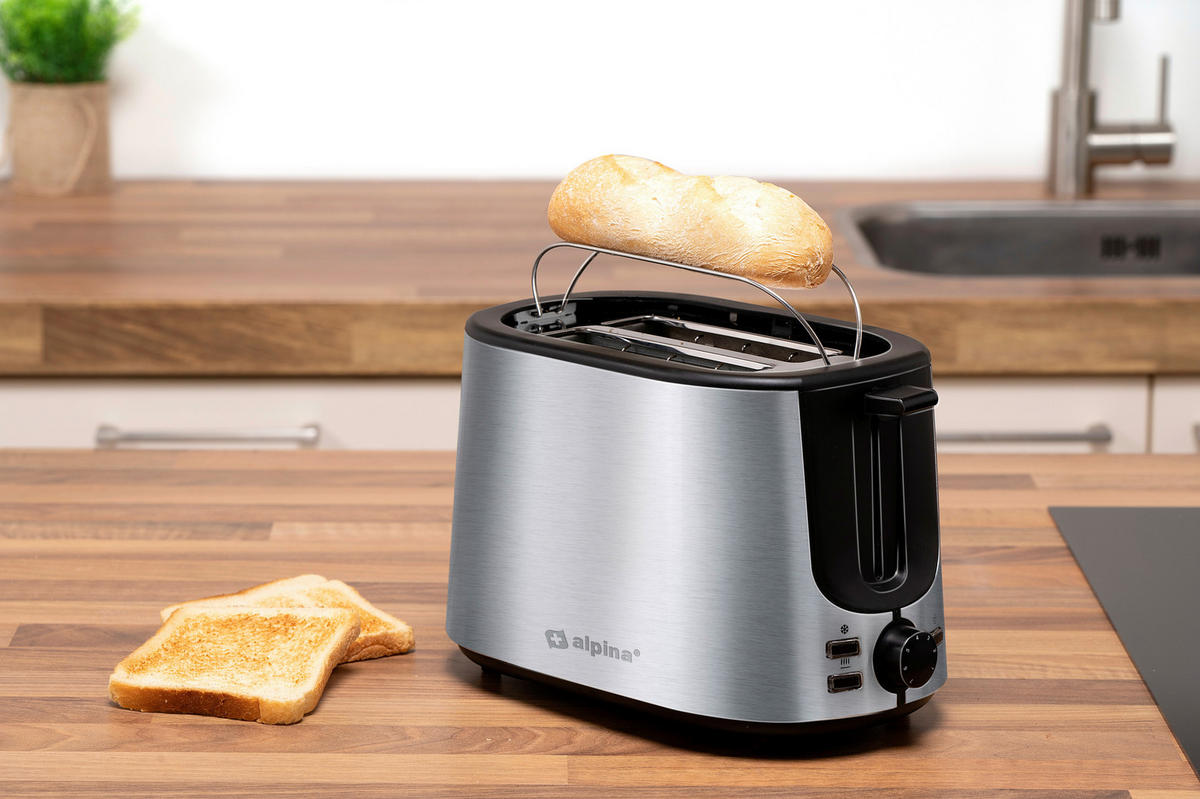 Alpina Toastautomat silber Edelstahl Toastautomat - silber - alpina