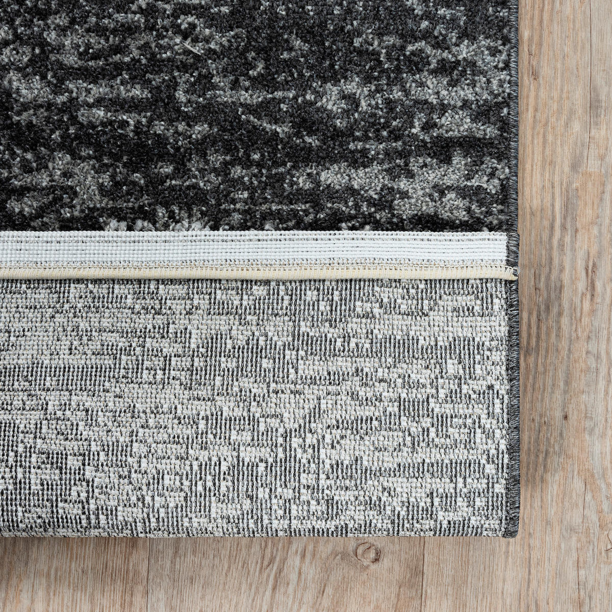 Sanat Kurzflorteppich OSLO schwarz B/L: ca. 80x150 cm OSLO - schwarz (80,00/150,00cm) - Sanat