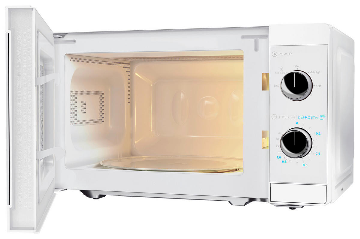 Sharp Mikrowelle weiß Stahl B/H/T: ca. 44x25,8x34,4 cm Mikrowelle YC-MS01E-C Sharp - weiß (44,00/25,80/34,40cm) - Sharp