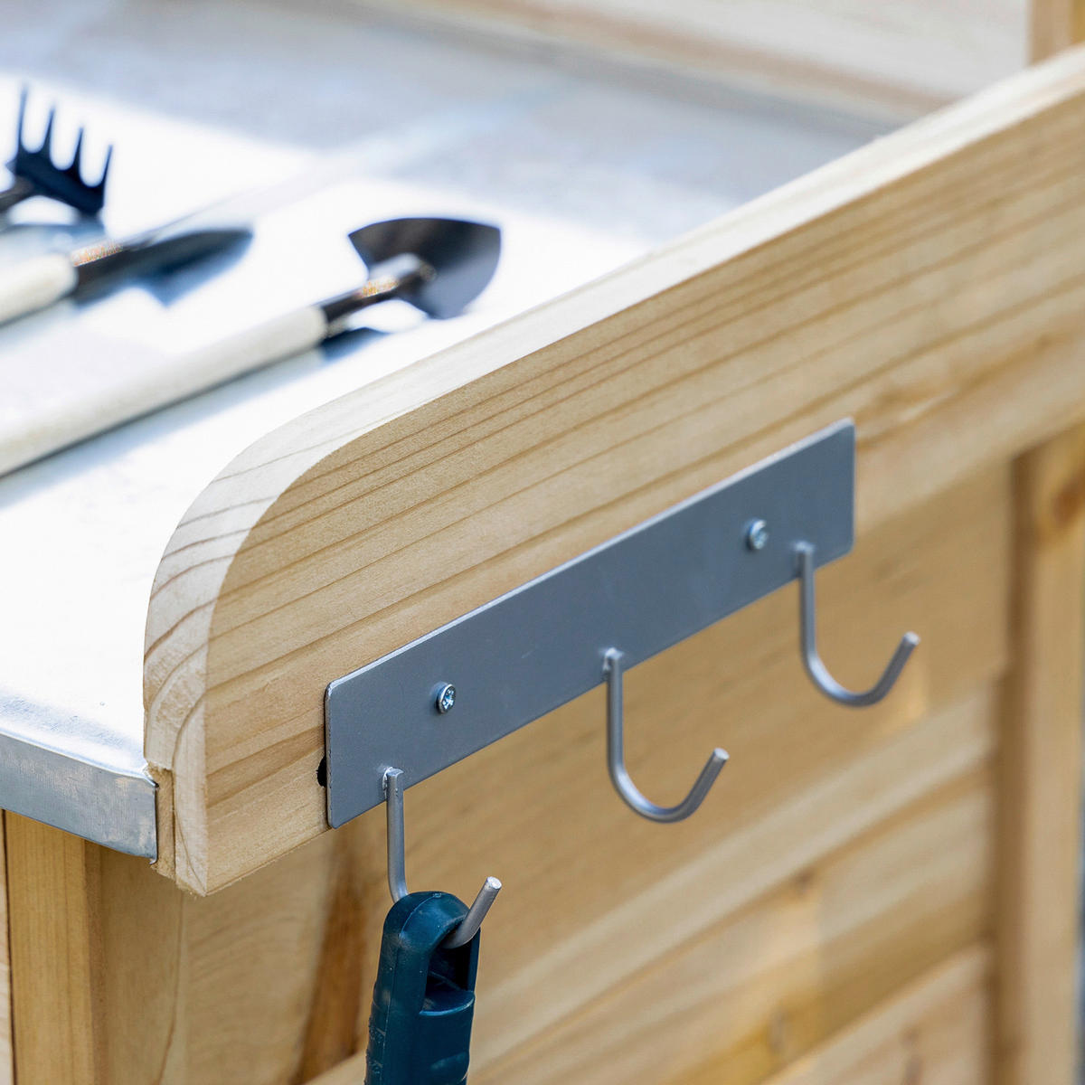 Outsunny Pflanztisch natur B/H/L: ca. 48x125x112 cm Pflanztisch - natur (112,00/48,00/125,00cm) - Outsunny