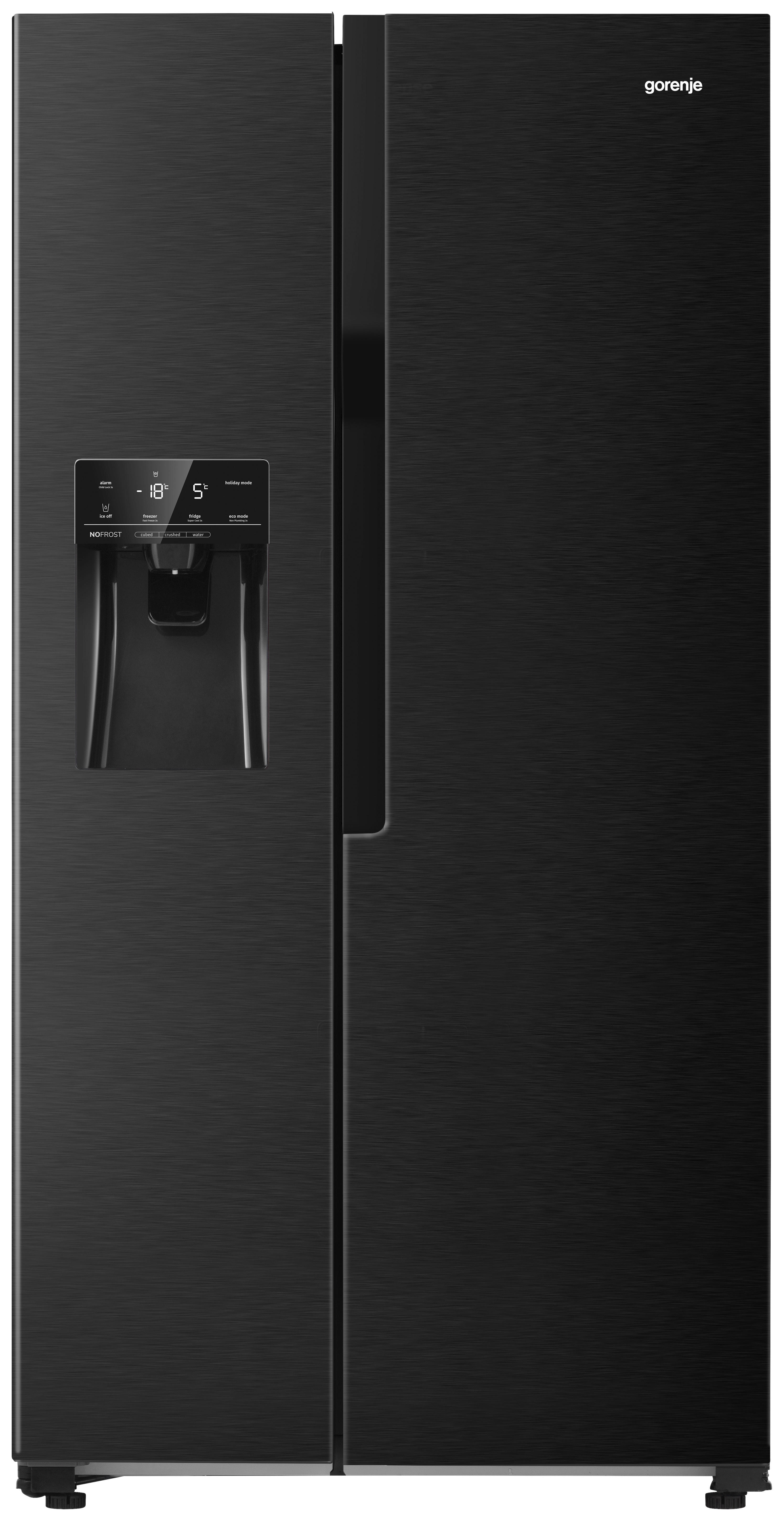 Gorenje Side-by-Side NRS918EVB schwarz B/H/T: ca. 91×179,1×64,6 cm