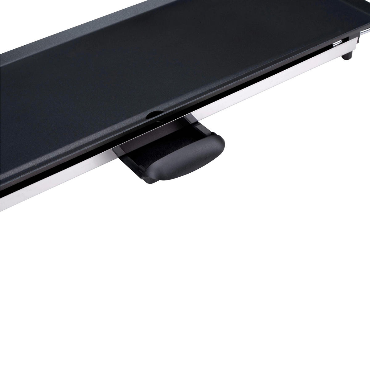 Alpina Elektro-Tischgrill schwarz Metall B/L: ca. 70x23 cm Grillplatte-Teppanyaki - schwarz (70,00/23,00cm) - Alpina