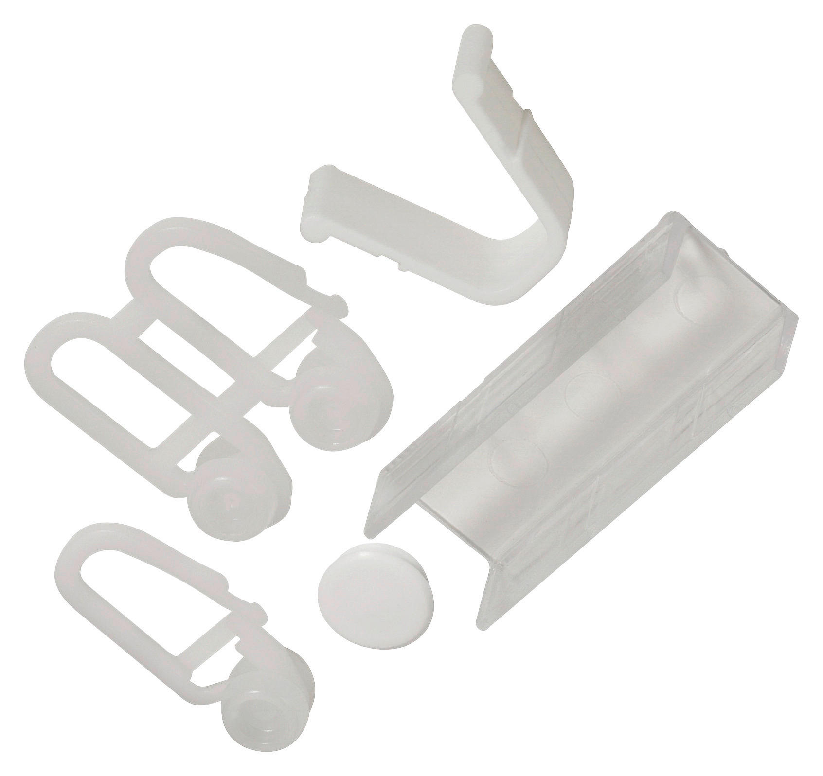 ondeco Zubehör-Set für Gardinenschiene Zubehörset - weiß - ondeco