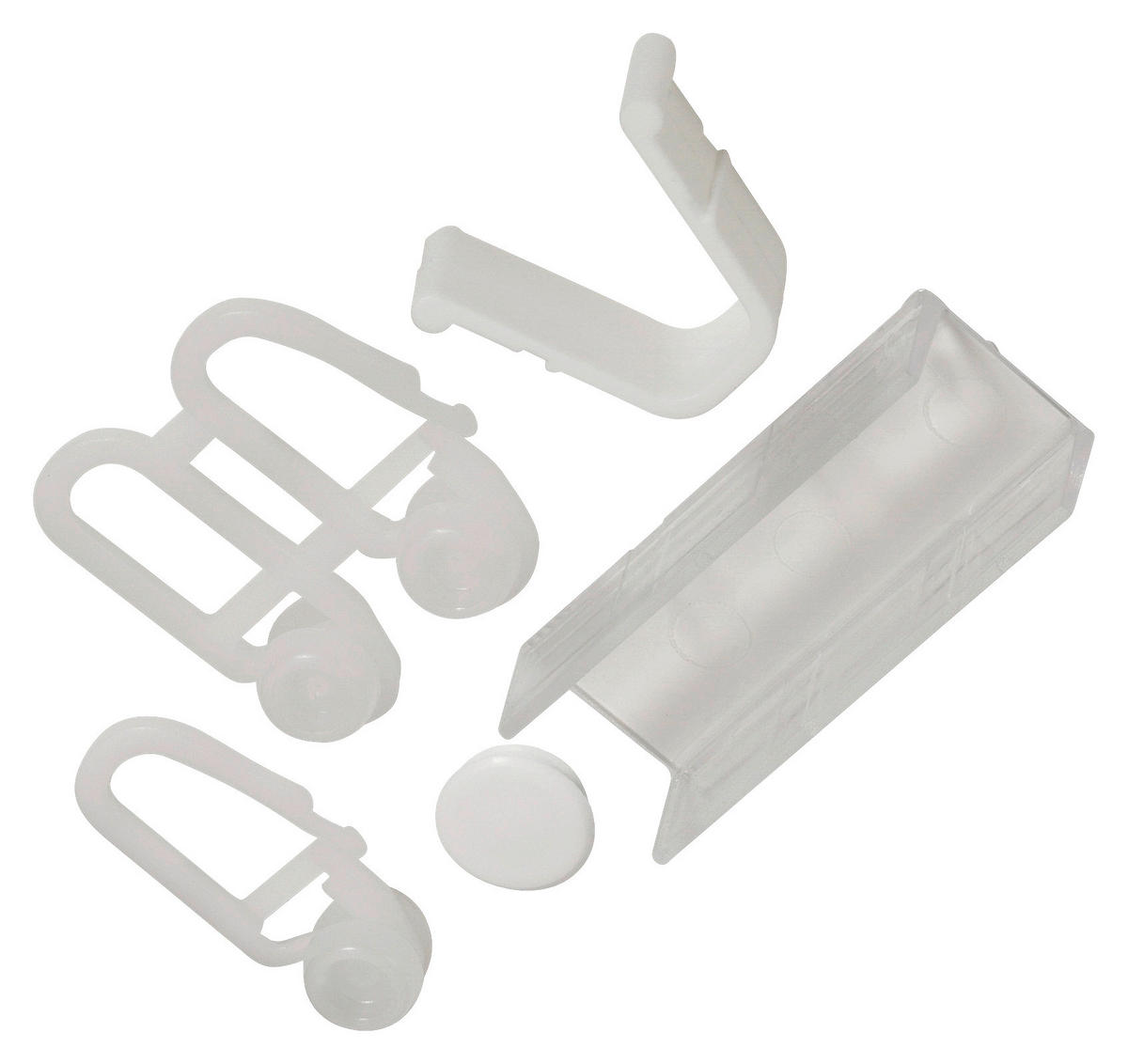 Zubehör-Set für Gardinenschiene Zubehörset - weiß - ondeco