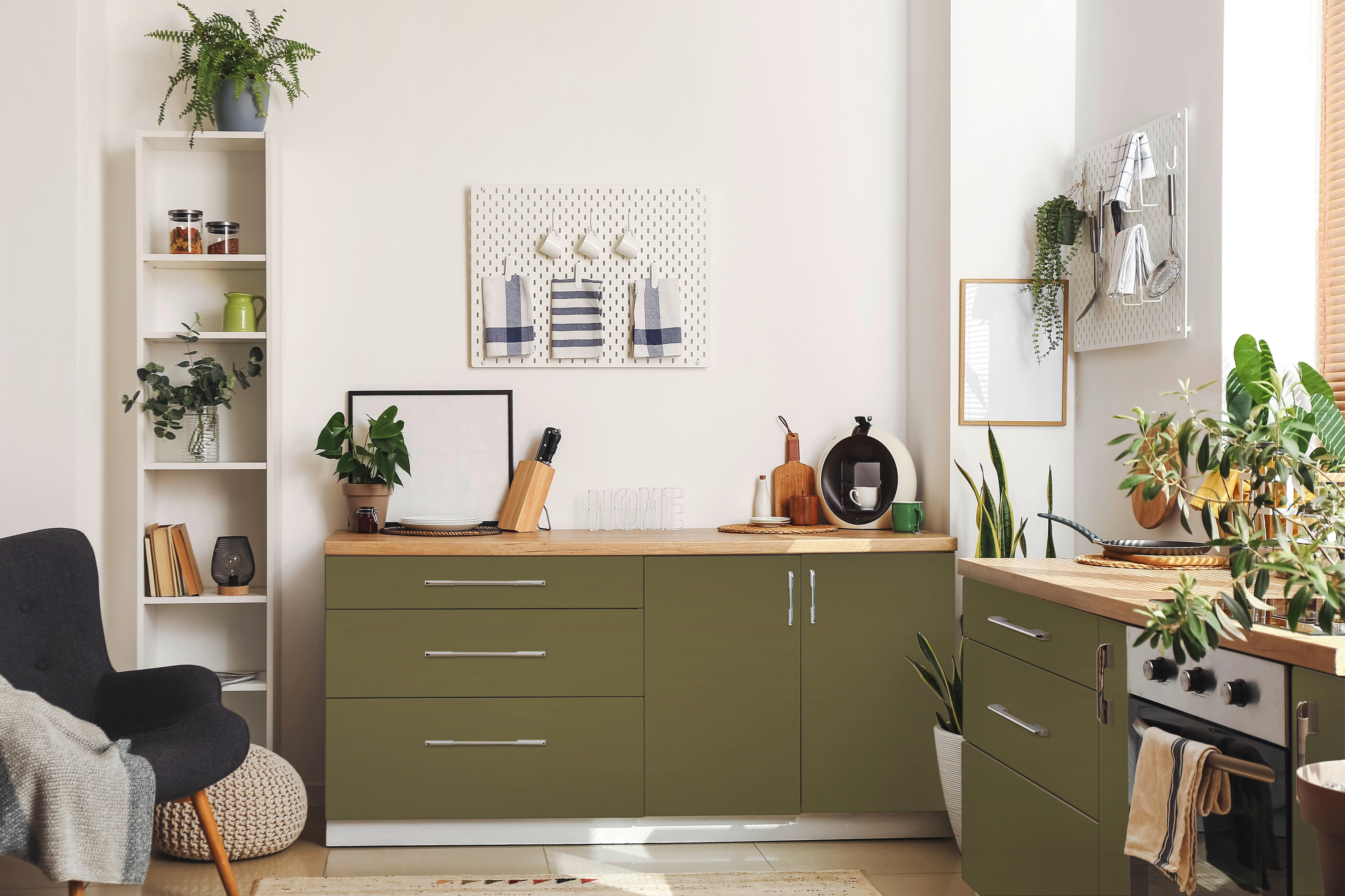 Thumbnail - Klebefolie olive B/L: ca. 67,5x200 cm