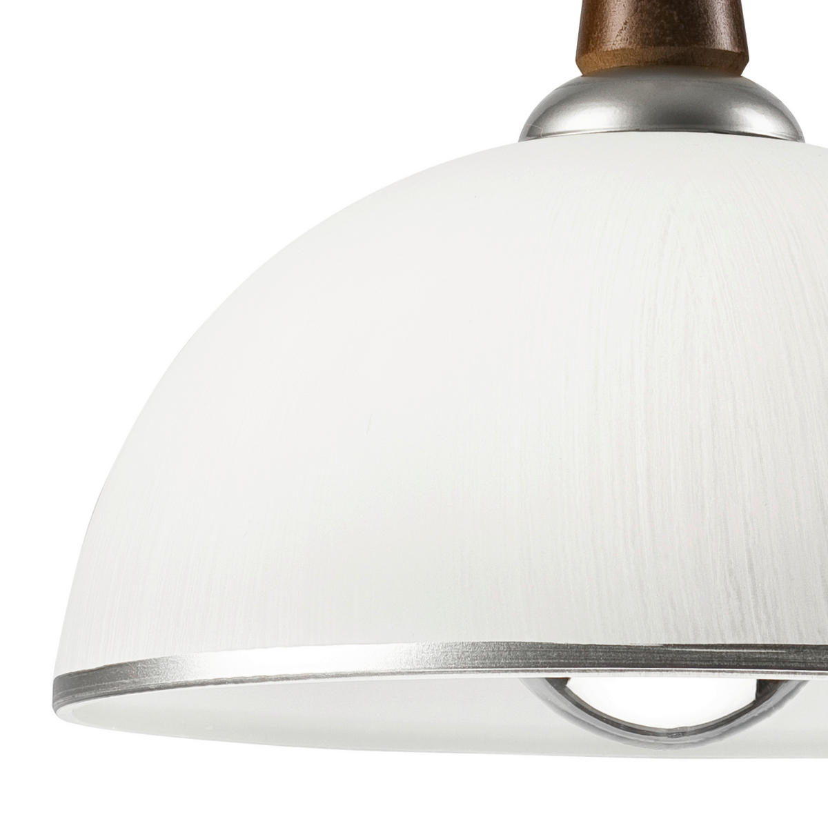Lamkur Deckenleuchte silber Glas B/H/L: ca. 64x30x64 cm E27 1 Brennstellen CHIARA - silber (64,00/64,00/30,00cm) - Lamkur