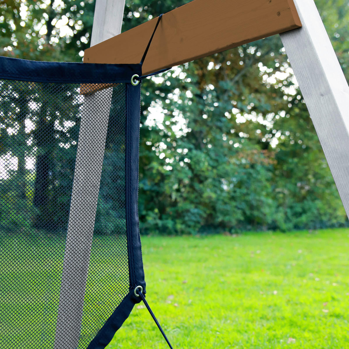 AXI Schaukel 4in1 SportsFun weiß B/H/L: ca. 254x207x160 cm SportsFun - braun/weiß (160,00/254,00/207,00cm) - AXI