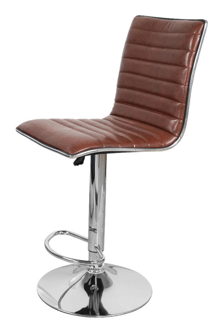 Barhocker Midnight 600 2er braun Kunstleder B/H/T: ca. 41x116x51 cm Midnight 600 2er - braun/Chrom (41,00/116,00/51,00cm) - 360 Living