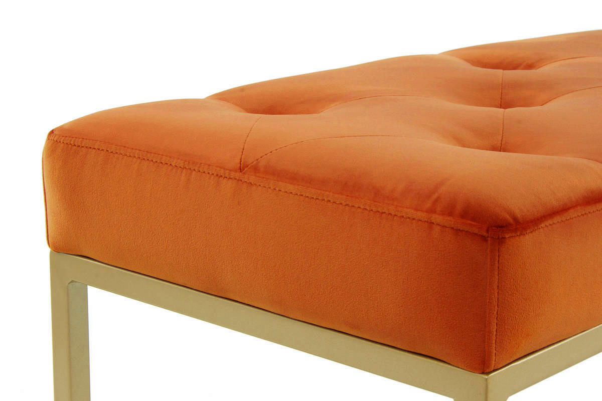 Sitzbank Diaz 101 orange B/H/T: ca. 40x40x90 cm Diaz 101 - gold/orange (40,00/40,00/90,00cm) - 360 Living