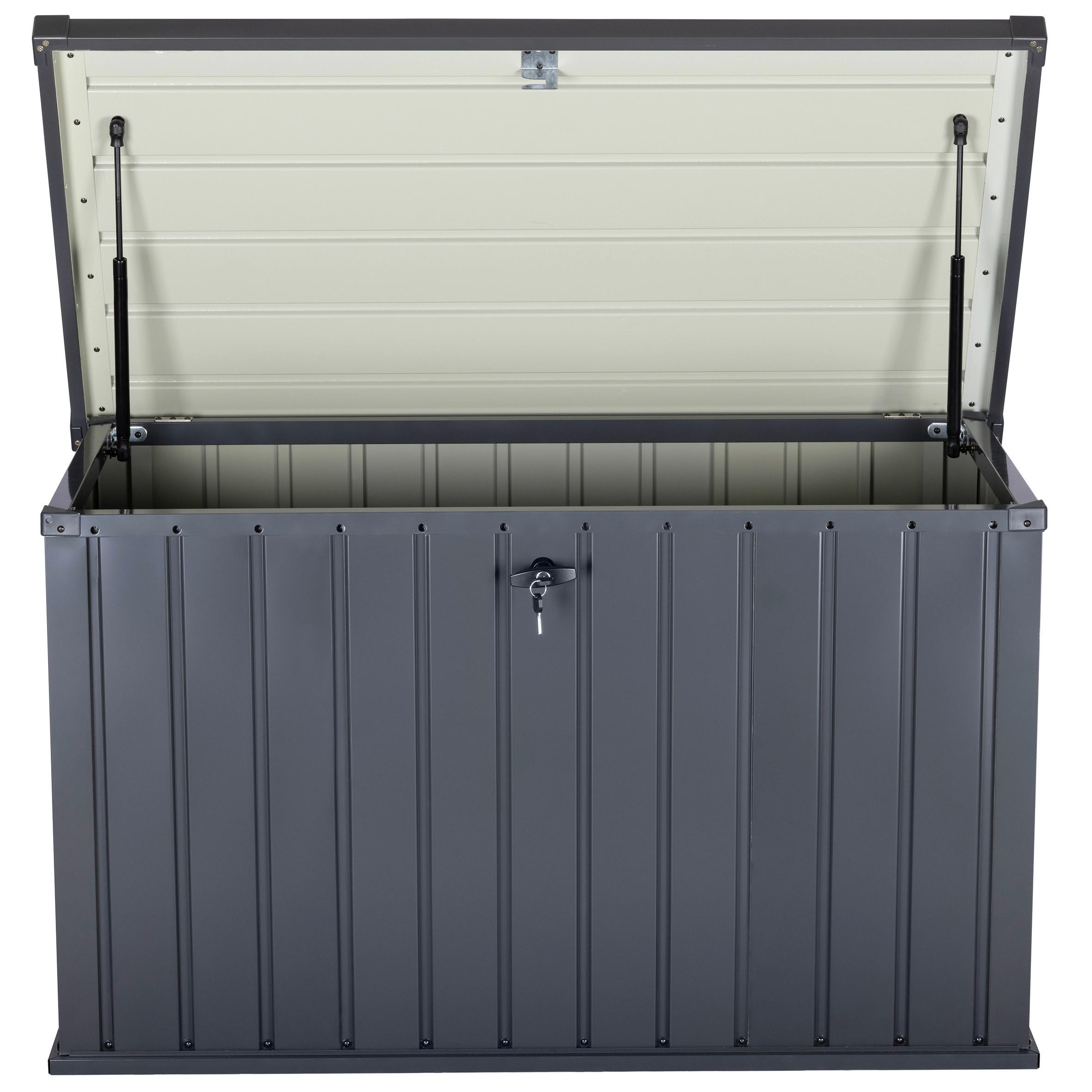 Thumbnail - HI Auflagebox 436l anthrazit Stahl B/H/T: ca. 124x71x66 cm