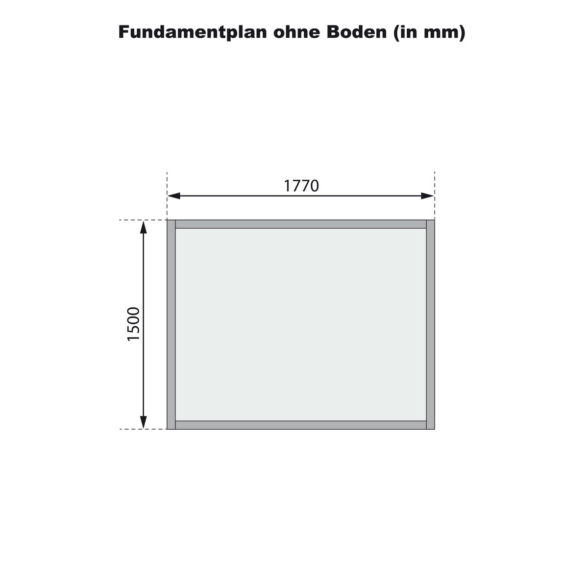 Karibu Gartenhaus Tito 2 natur B/H/T: ca. 180x222x152 cm Tito 2 - natur (180,00/222,00/152,00cm) - Karibu