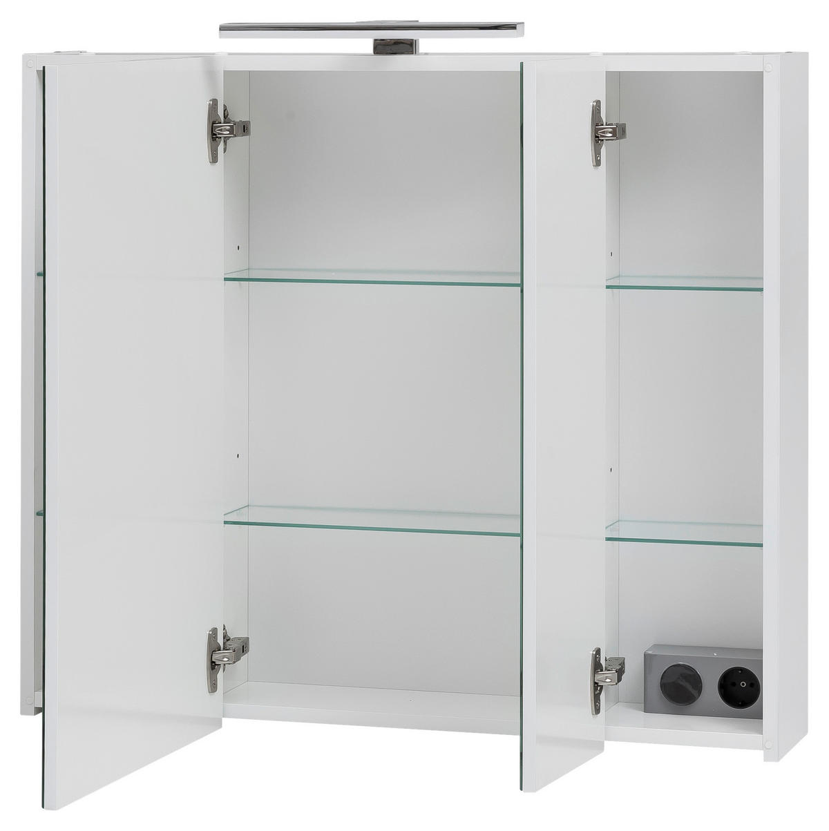 Spiegelschrank Limone weiß B/H/T: ca. 80x74,4x16 cm Limone - weiß (80,00/74,40/16,00cm) - Möbelpartner