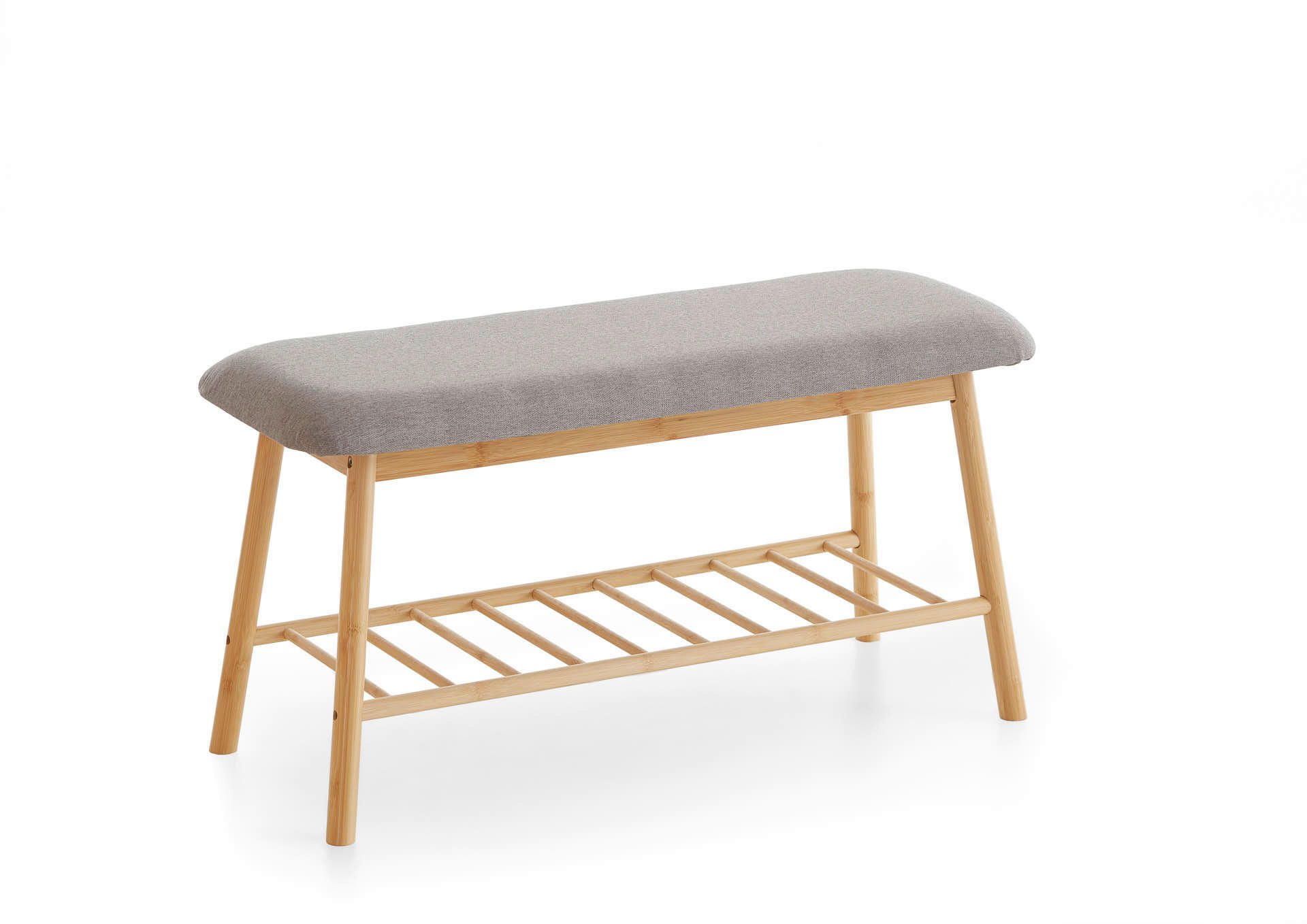 Sitzbank natur grau B/H/T: ca. 90x45x34 cm KLEINMÖBEL Sitzbank - natur/grau (90,00/45,00/34,00cm) - xonox.home