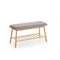 Sitzbank natur grau B/H/T: ca. 90x45x34 cm KLEINMÖBEL Sitzbank - natur/grau (90,00/45,00/34,00cm) - xonox.home