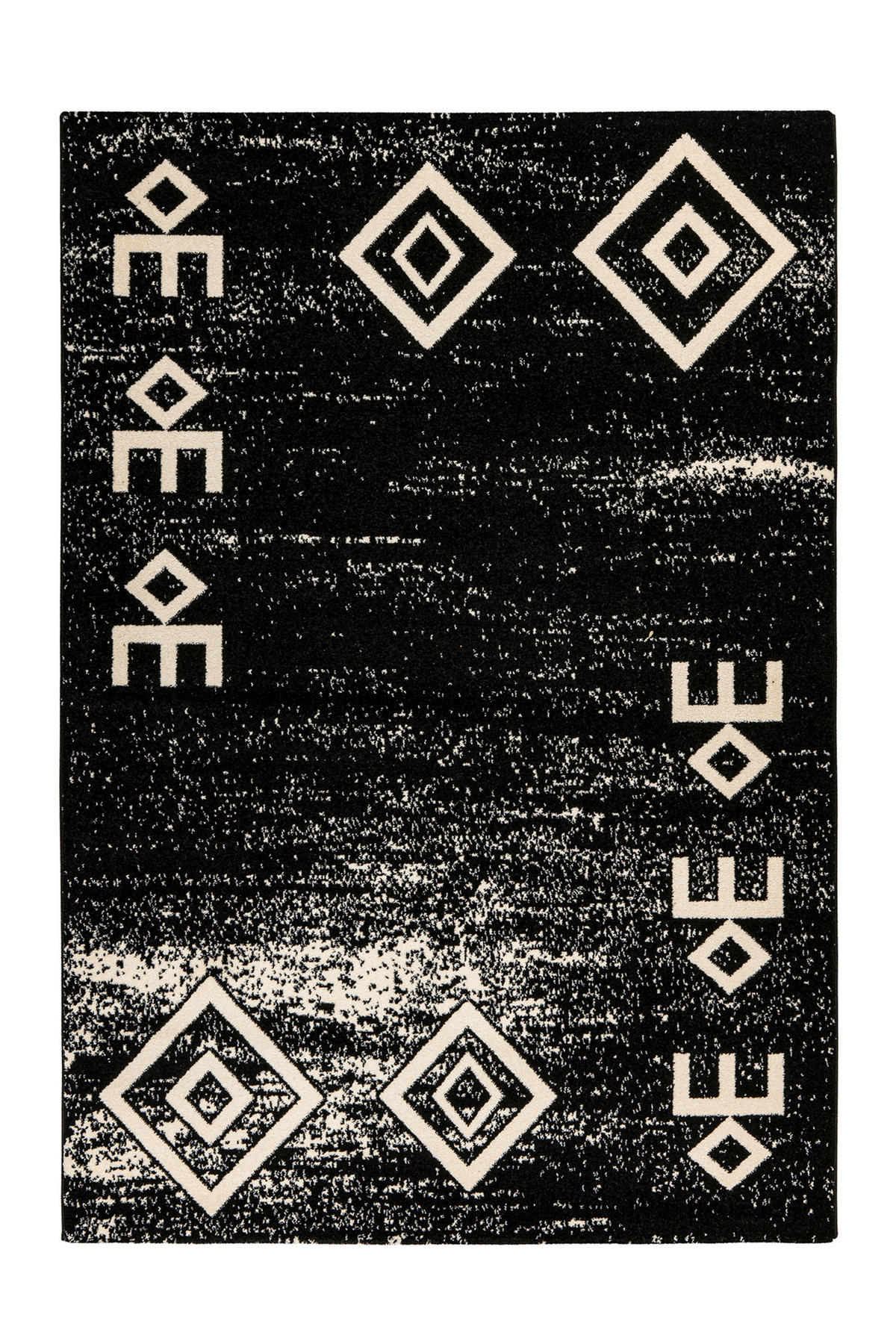 360Living Teppich Naila schwarz B/L: ca. 120x170 cm Naila - schwarz (120,00/170,00cm) - 360Living