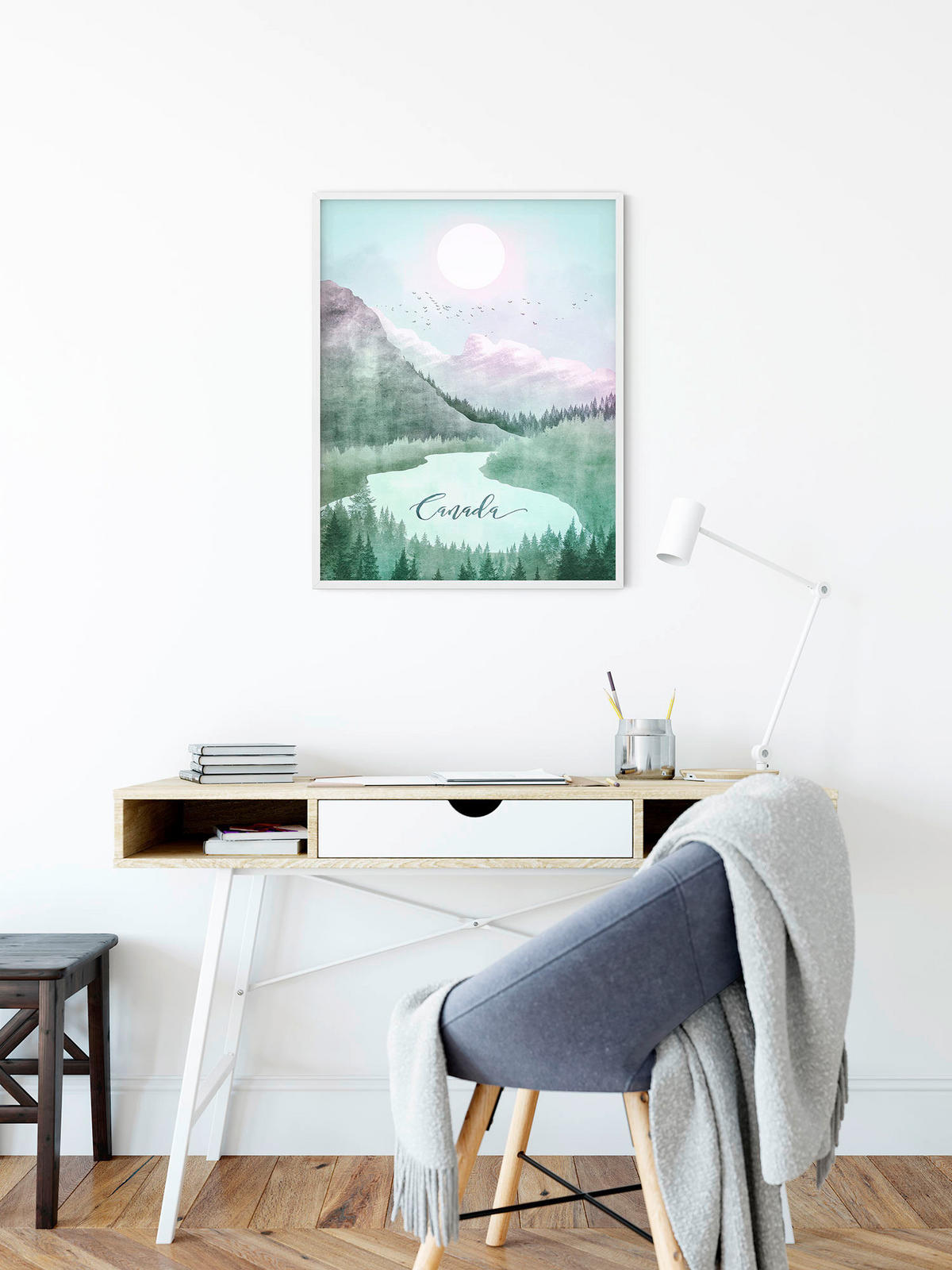 Komar Poster Vintage Travel Canada Landschaft B/L: ca. 30x40 cm Vintage Travel Canada - (30,00/40,00cm) - Komar