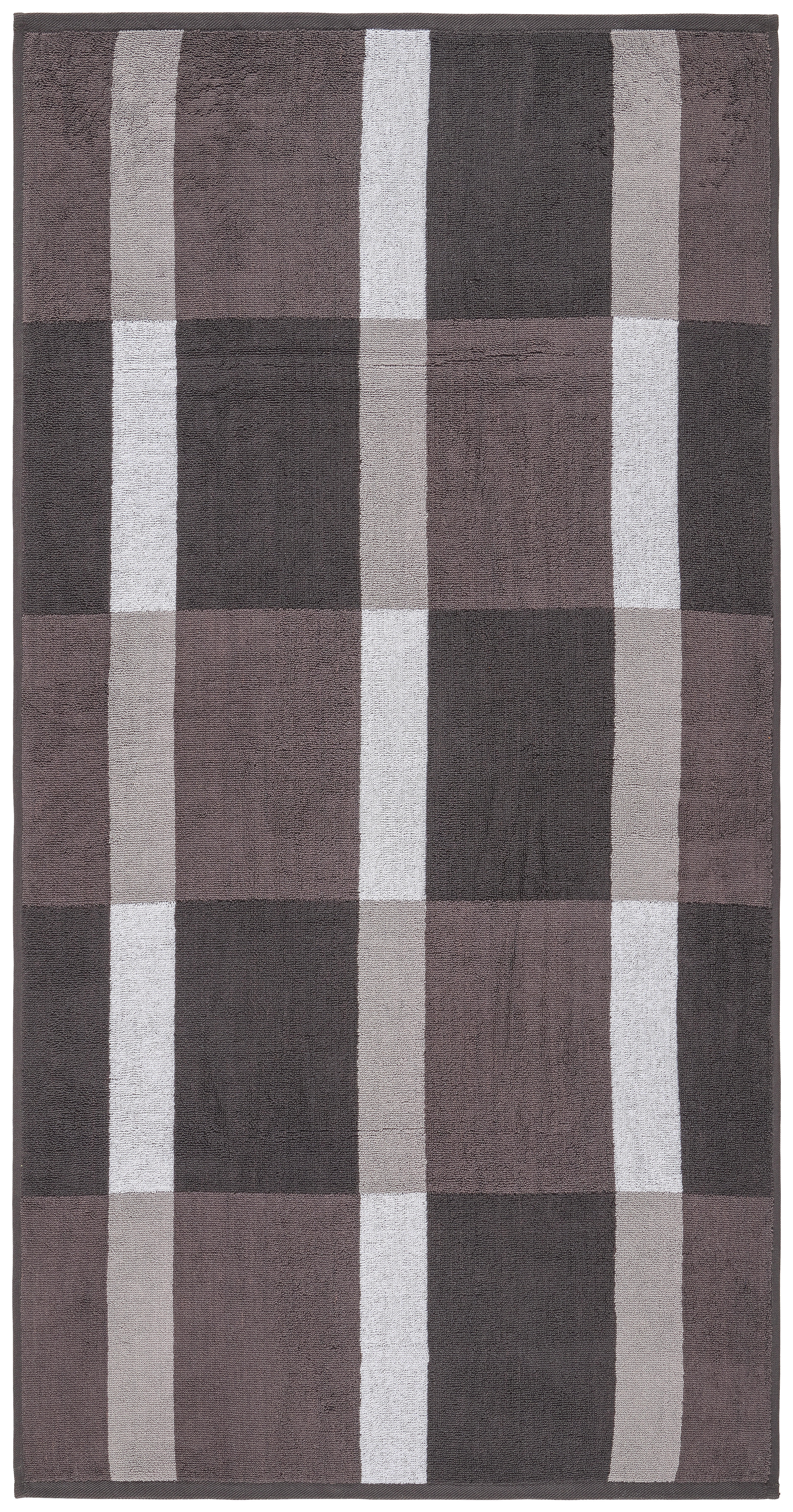 Duschtuch Duschtuch_Jacquard Karo - grau (70,00/140,00cm)
