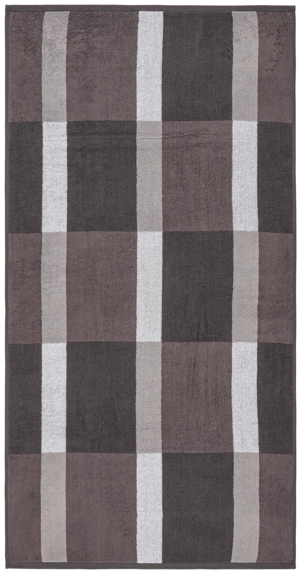 Duschtuch Duschtuch_Jacquard Karo - grau (70,00/140,00cm)