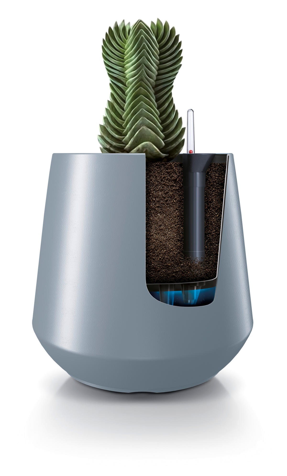 Prosperplast Blumentopf HEOS hellgrau Kunststoff B/H/L: ca. 44x44x44 cm HEOS - hellgrau (44,00/44,00/44,00cm) - Prosperplast