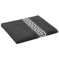 POCOline Duschtuch Mäander Mäander - schwarz (80,00/160,00cm) - POCOline