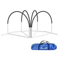 PawHut Hunde-Agility-Set Hunde-Agility-Set - weiß/schwarz (89,00/69,00/99,00cm) - PawHut