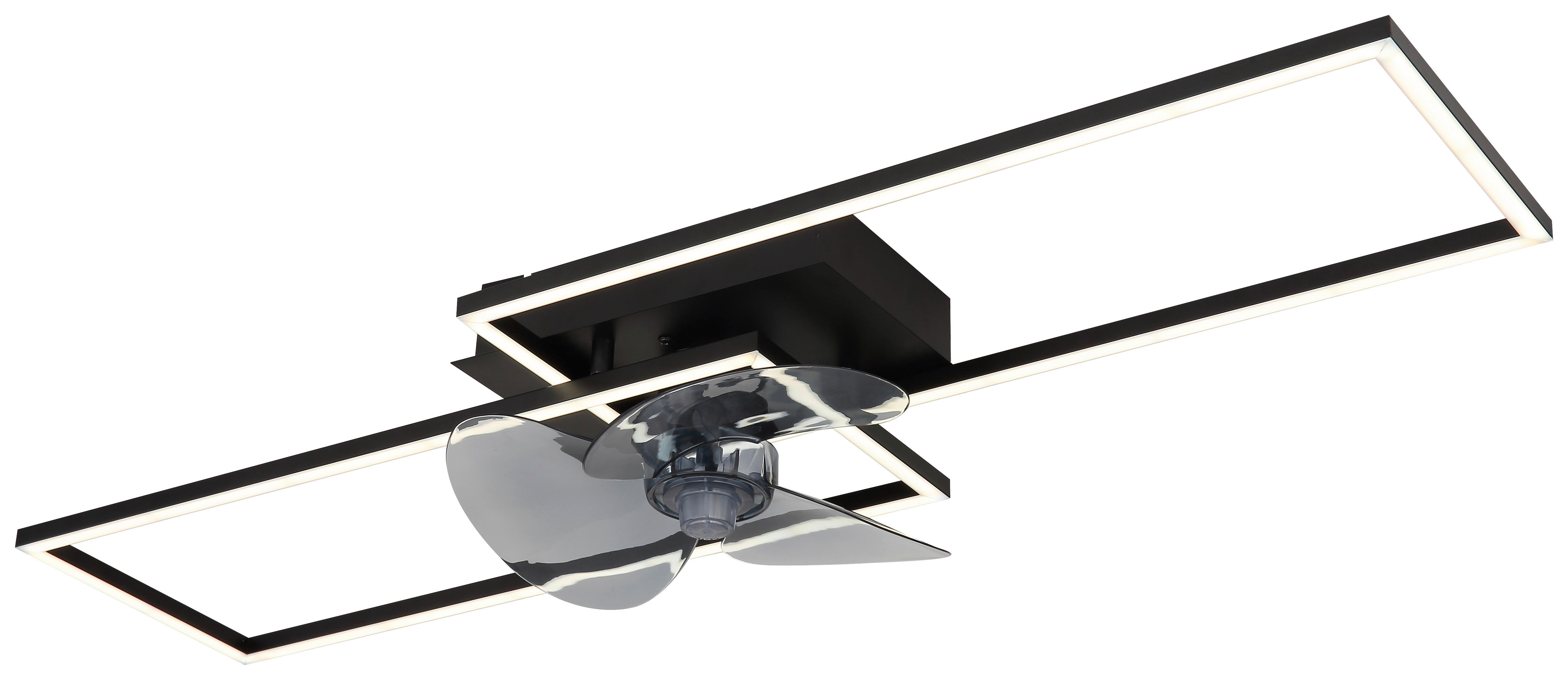 GLOBO Deckenventilator schwarz Opal B/H/T: ca. 30x15x90 cm max. 38 W TATJANA - schwarz/Opal (30,00/15,00/90,00cm) - GLOBO