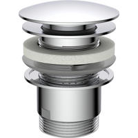 Sanitärinstallation Chrom Ablaufventil_mit_Überlauf_DAV-1WK - Chrom (12,90/7,60/18,80cm) - Kirchhoff