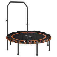 SPORTNOW Fitness Trampolin schwarz B/H/L: ca. 122x129x122 cm Fitness_Trampolin - orange/schwarz (122,00/122,00/129,00cm) - SPORTNOW