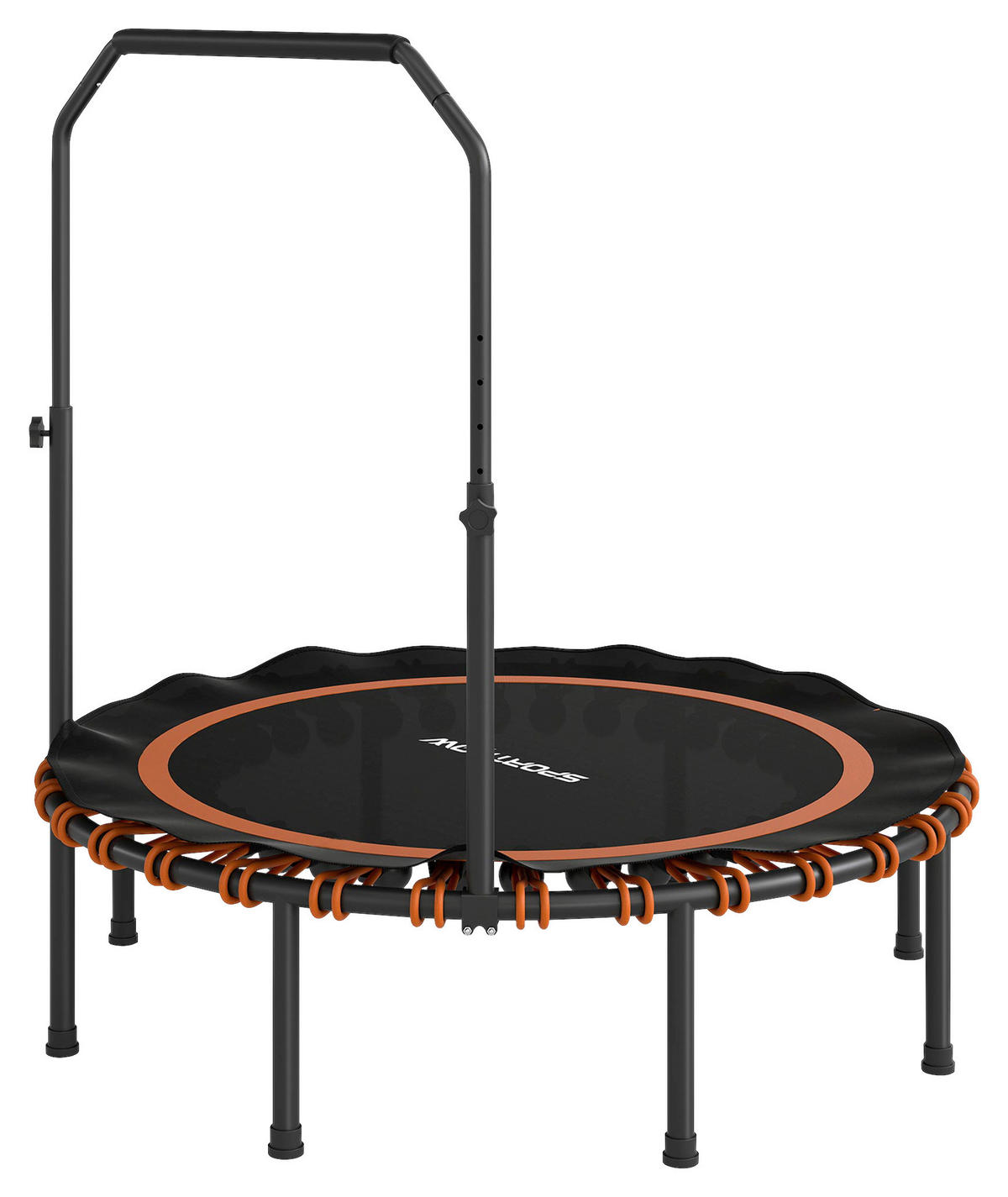 SPORTNOW Fitness Trampolin schwarz B/H/L: ca. 122x129x122 cm Fitness_Trampolin - orange/schwarz (122,00/122,00/129,00cm) - SPORTNOW