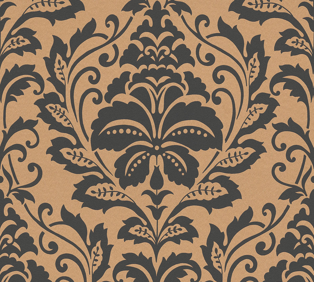 A.S.Creation Vliestapete Attractive Barock orange grau B/L: ca. 53x1005 cm Attractive - orange/grau (53,00/1005,00cm) - A.S.Creation