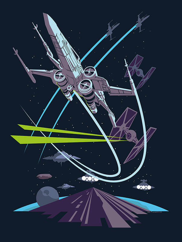 Komar Poster Star Wars Classic Vector X-Wing Star Wars B/L: ca. 30x40 cm günstig online kaufen