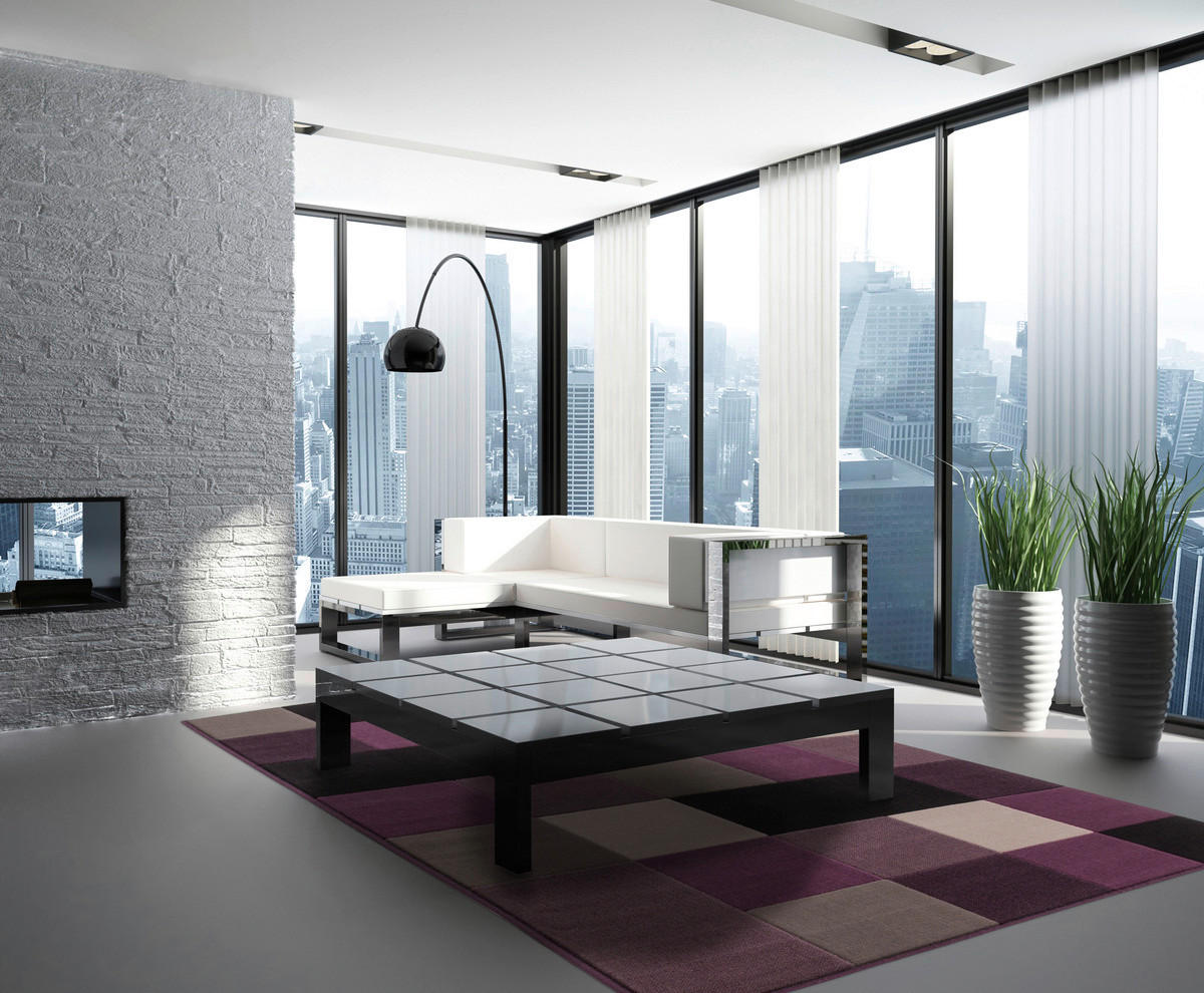Kayoom Kurzflorteppich Sona 2034 silber B/L: ca. 80x150 cm Sona 2034 - silber (80,00/150,00cm) - Kayoom