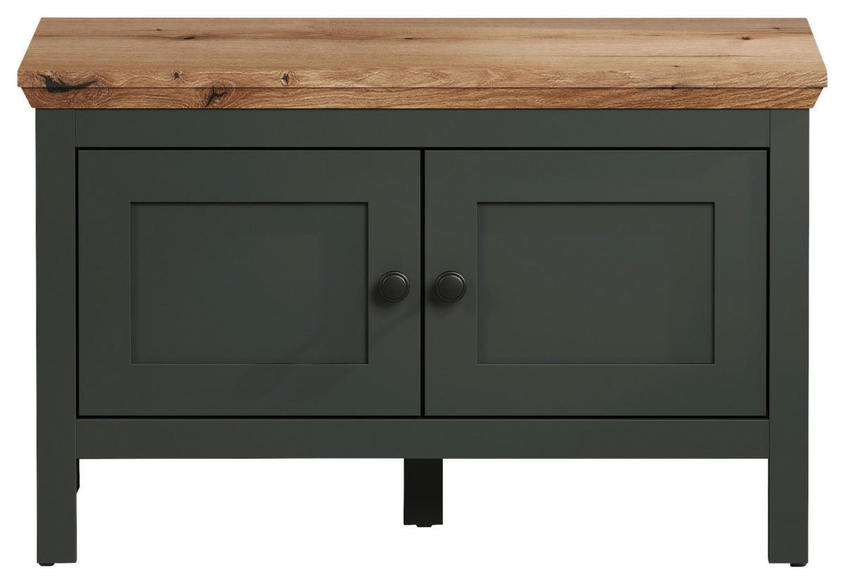 Sitzbank Stanton tannengrün Eiche Evoke Coast Nachbildung B/H/T: ca. 77x48x39 cm Stanton - Eiche/tannengrün (77,00/48,00/39,00cm)