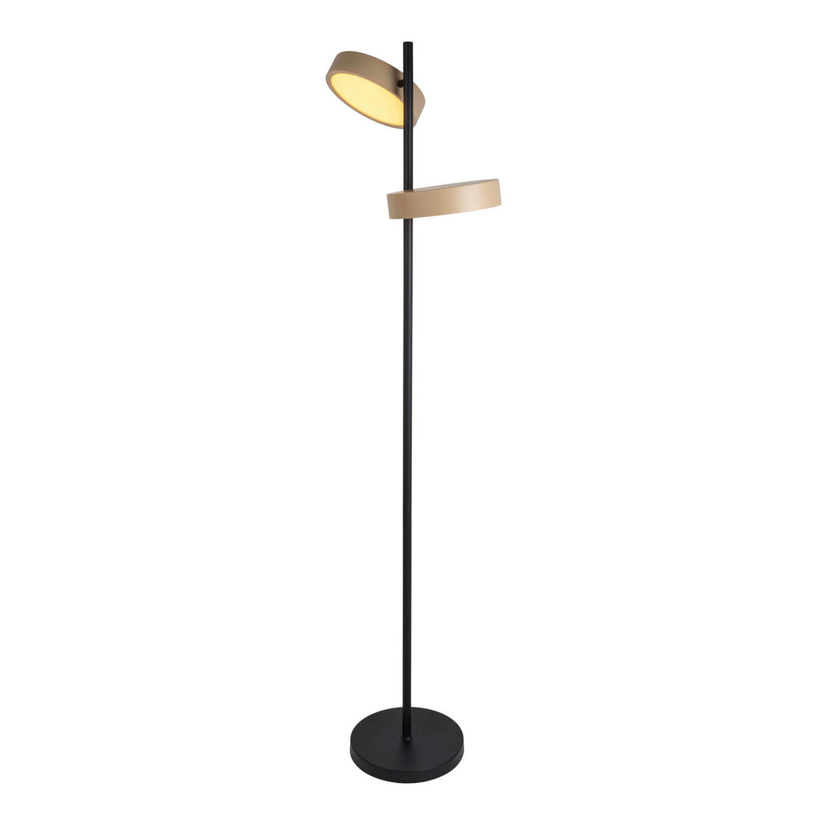 Näve Leuchten LED-Stehleuchte beige Kunststoff Metall B/H/T: ca. 53x165x28 cm TESSA - beige (53,00/165,00/28,00cm) - Näve Leuchten