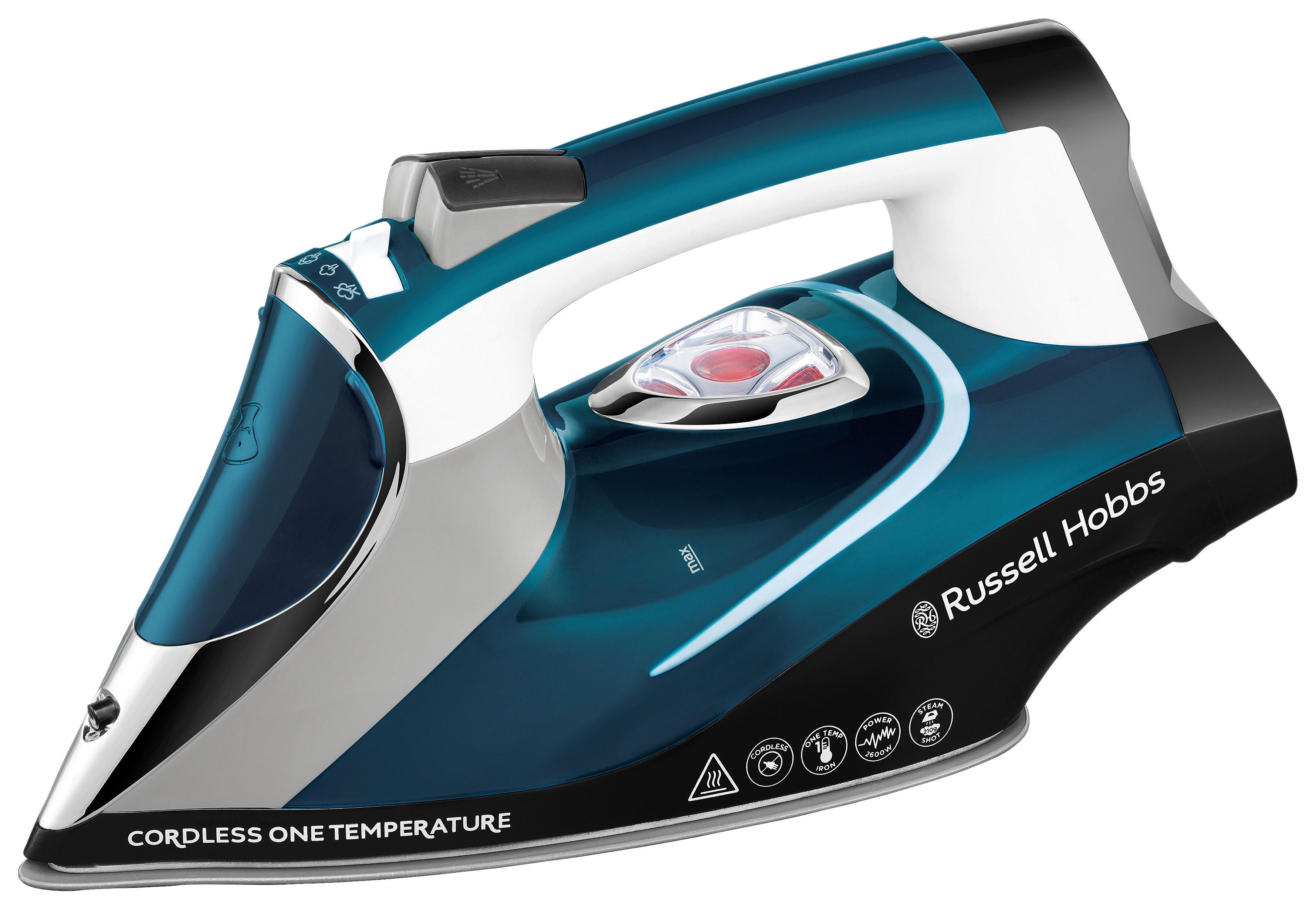 Russell Hobbs Dampfbügelautomat 26020-56 blau Kunststoff B/H/T: ca. 11x16x36 cm Cordless One - blau (11,00/16,00/36,00cm) - Russell Hobbs